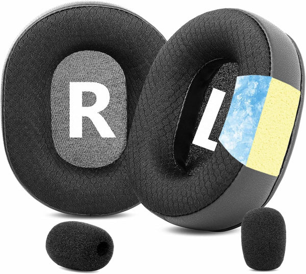 TaiZiChangQin Upgrade Ear Pads, Mic Foam Kit Replacement for Logitech G Pro X & G Pro X 2 Headphones, Cooling Gel