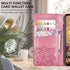 Women Flip Folio Cover for iPhone 11 Wallet Case, Butterfly Embossed PU Leather with Credit Card Holder Slots, Magnetic