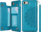 iCoverCase Wallet Case for iPhone SE (2nd), RFID Blocking PU Leather Kickstand Magnetic Shockproof Case