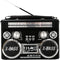 Supersonic SC-1097BT Portable 3 Band Radio with Bluetooth, Flashlight, MP3 Playback