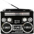 Supersonic SC-1097BT Portable 3 Band Radio with Bluetooth, Flashlight, MP3 Playback