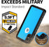 BEASTEK NRE Series Waterproof Case for iPhone Xs MAX, Shockproof IP68 Full Body Cover with Built-in Screen Protector