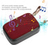 Cuifati Wireless Bluetooth Speaker, Portable Mini Subwoofer with FM Radio, USB, Louder Volume, Rich Bass (Red)
