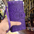 Harryshell Floral Flower Detachable Magnetic Zipper Wallet Leather Case with Cash Pocket, Card Slots, Wrist Strap for