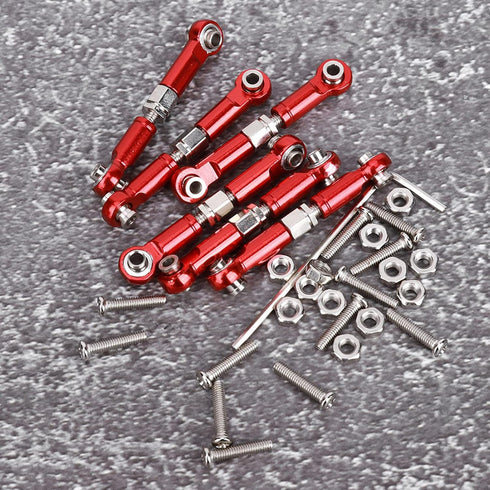 6pcs 1 18 A959 Demeras Metal Pull Rod Metal Front Rear Steering Linkage Rods Remote Control Car Accessory Compatible