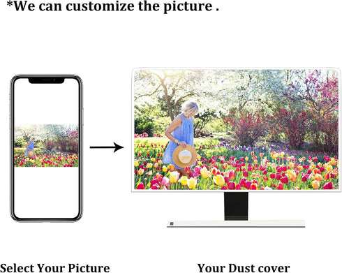 26, 27, 28 Inch Summer Baocicco Sunlight Scenery Monitor Dust Covers Spring Outdoor View Mountains Grassland Lake