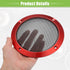 ACROPIX Universal 5" Car Speaker Grills Cover, Round Mesh Protector Case with Mounting Screws, Iron Red - 4 Pack