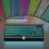 HeengYanson 7-Color Wired Keyboard and Mouse Combo, Backlit Computer Keyboards with Wrist Rest, Light Up Keyboard Easy