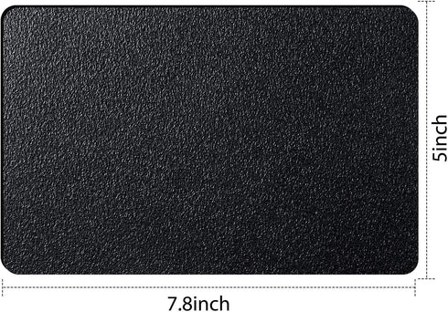 4 Pieces 5 by 7.8 Inch Rubberized Anti-Slip Safety Tape, Adhesive Non-Slip Pads for Phones Gaming Cases (Black)
