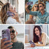 Roemary Eyes Case for iPhone 13 - Lucky Hand Design with Screen Protector, Soft TPU Protective Case