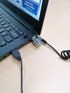 Security Hardware Cable Lock Kit, Retractable Keyed Laptop Lock with 3 Keys, 6.2Ft for Monitors, Laptops, Tablets