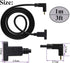 90 Degree USB 3.1 Type C Panel Mount Cable Gen 2 Up&Down Angle Type C 3.1 Female Panel Mount to Male Cable,Supports Charging,Data,Audio,Video Cable for Samsung Note10,MacBook Air(1M/3ft) by AAOTOKK