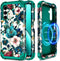 Hekodonk for Galaxy A16 5G Case: Heavy Duty Shockproof Protection with MagSafe, Hard Plastic + Silicone, All Green
