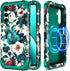 Hekodonk for Galaxy A16 5G Case: Heavy Duty Shockproof Protection with MagSafe, Hard Plastic + Silicone, All Green