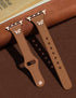 Slim Leather Bands with Charms for Women, Compatible with Apple Watch Band 38mm 40mm 41mm