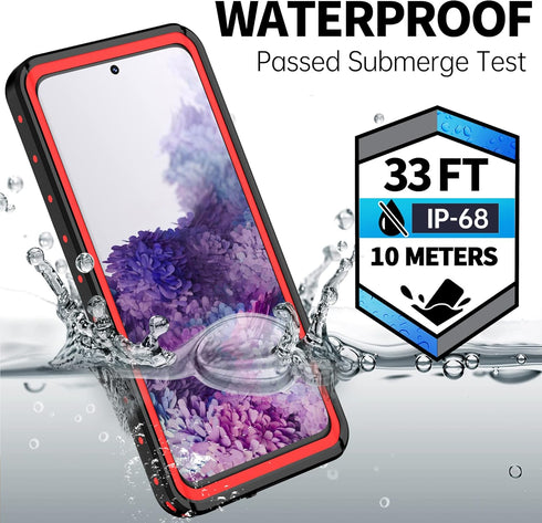 BEASTEK for Samsung Galaxy S20 Waterproof Case, NRE Series, Shockproof Underwater IP68 Case with Built-in Screen