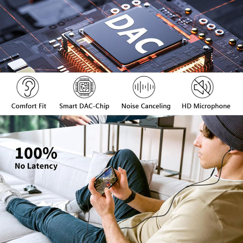 ACAGET USB C Earbuds, Magnetic Type C Earphone for iPhone 15 Pro Max, Samsung S24/S23 Plus, Noise Cancelling