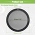 ACROPIX Universal 8" Car Speaker Grills Cover, Round Mesh Protector Case with Mounting Screws - Pack of 2