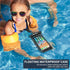 Waterproof Cell Phone Pouch Floating, Float Phone Case Dry Bag with Neck Lanyard and Armband, Fits iPhone and All Cell Phones(Plus Size, Black Floating)
