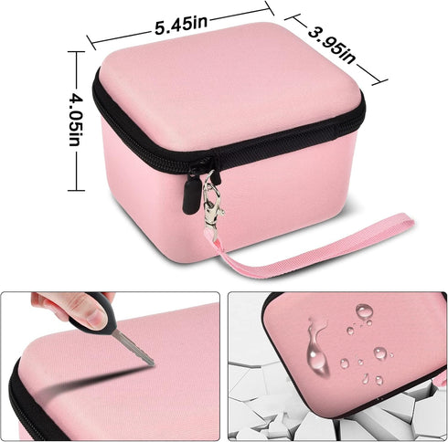 Vlogging Camera Case for Duluvulu/TEBNGIHNM/zheozeig/Oiadek 4K Digital Cameras, Storage for Lens and Accessories (Pink)