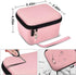 Vlogging Camera Case for Duluvulu/TEBNGIHNM/zheozeig/Oiadek 4K Digital Cameras, Storage for Lens and Accessories (Pink)