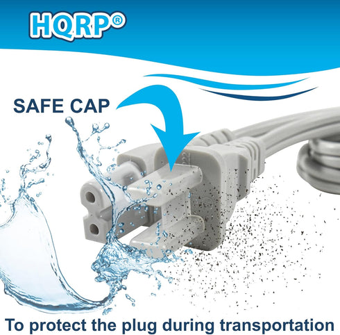 HQRP 6ft DVR-810H, EFX-1000, HTD330DV, HTZ7, HTZ830DV, HTZ940DV AC Power Cord Long Compatible with Pioneer