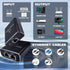 Gigabit Ethernet Splitter 1 to 2 - RJ45 Internet Splitter Adapter with USB Power Cable, 1000Mbps High Speed for 2