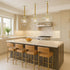 Antique House 2 Pack 70.8 inches Chandelier Chain Covers Gold Cable Covers Brushed Polyester Fabric Chain Sleeve
