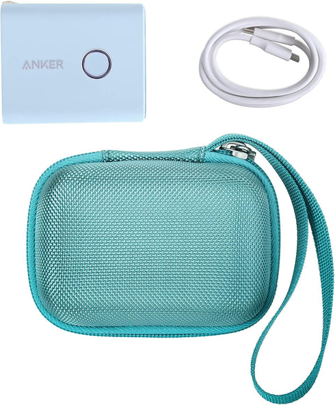 khanka Hard Case for Anker 45W Wall Charger & 5,000mAh 20W Portable Charger, Case Only (Blue)