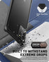 Clayco Forza Series Case for Samsung Galaxy Note 20, Full-Body Rugged Cover, Built-in Screen Protector, 6.7 inch, Black