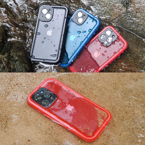 SPORTLINK Waterproof Case for iPhone 13 Pro - Full Body Shockproof Dustproof IP68 with Built-in Screen Protector, Pink