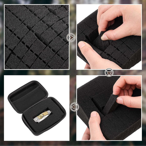 Relaxweex 12.6 8.27 3.5 Inch EVA Hard Case with Customizable Foam x x Protective EVA Carrying Case Shockproof Outdoor