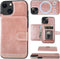 Bocasal Wallet Case for iPhone 13 Compatible with MagSafe Magnetic RFID Blocking Detachable