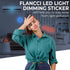 FLANCCI LED Light Blocking Stickers - Blackout LED Covers, Dim 50%-80% of Lights, 2 Sheets (1 Cut Out + 1 Uncut)