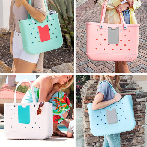 Bogg Bag Phone Holder, Waterproof Silicone Case Holder Compatible with All Bogg Bags, Sturdy Accessories for Beach Tote