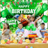 Football Birthday Party Decorations, Super Game Backdrop Banner for Football Bowl Theme Party Supplies