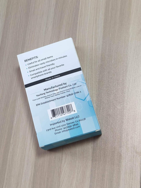 Watolt UV Sanitizer Box - Effective Cell Phone Cleaner for iPhone and Smartphones