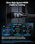 20 10K 8K 4K 2.1 48Gbps Cord-4K@120Hz 8K@60Hz, 2.2&2.3, 10 TV/PS5/HDTV/Blu-ray Highwings Long HDMI Cable FT, Ultra HD