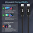 USB C to USB C Cable (2 Pack, 100W, 3FT), Nylon Braided 3.2 Gen 2 Fast Charging Cable - Black