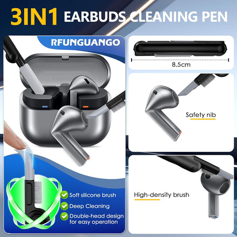 RFUNGUANGO Compatible Samsung Galaxy Buds3/Galaxy Buds3 Pro (2024) Locking Closure Headphone Case