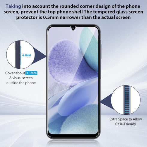 3 Pack Samsung Galaxy A25 Screen Protector, Privacy Anti-Spy, Sensitive Touch, Anti-Scratch, Shock Resistant, Full