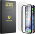 ImpactStrong Shatterproof Tempered Glass Screen Protector for iPhone 12 / 12 Pro, Easy Installation Frame, Bubble Free