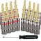 Banana Plugs for Speaker Wire, 12 Pairs (24 Pcs), 24K Gold Plated Connectors with Screwdriver