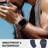 TOZO S3 Smart Watch Bands, Breathable Soft Silicone Sport Band with Magnetic Butterfly Closure Replacement Straps