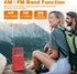 Goodes NOAA Weather Radio AM FM, Transistor Radio with Loud Speaker, Headphone Jack, 2AA Battery Operated Radio for Long Range Reception, Portable Radio for Indoor, Outdoor and Emergency Use-Red