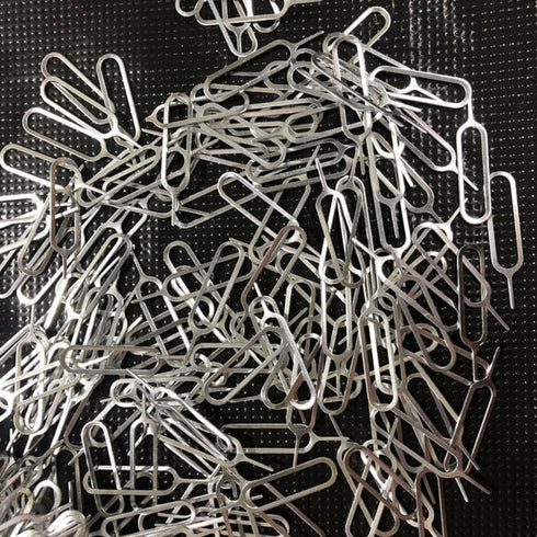 400pcs Beaupretty Sim Card Removal Pins Ejector Tool for Smartphones Universal Phone Sim Eject Pin Silver Metal