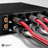 GearIT Banana Plugs for Speaker Wire, 6 Pairs, 12 Pieces, 24K Gold Plated Connectors for 12 AWG to 20 AWG