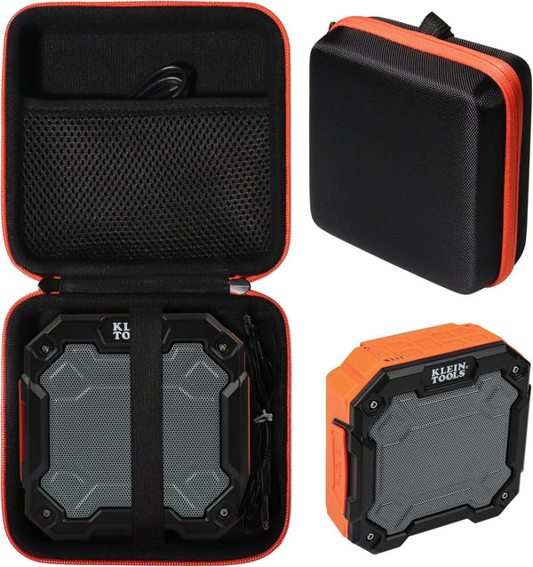 GETGEAR Wireless Speaker Case for Klein Tools AEPJS3, Lightweight Case with Wrist Strap and Compartment