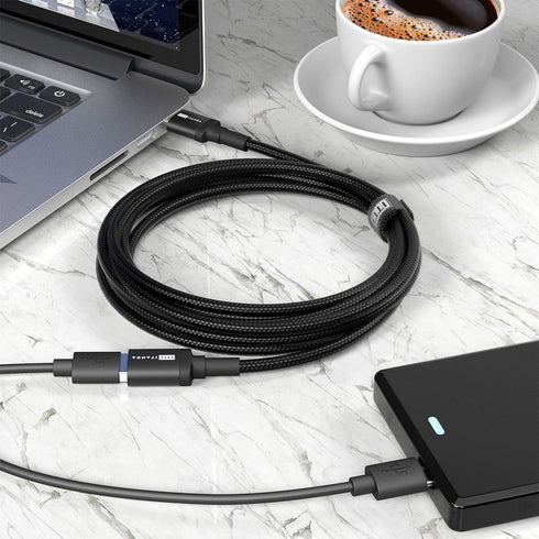 ITD ITANDA 10FT USB 3.0 Extension Cable, Type A Male to Female, 5Gbps for Keyboard, Mouse, Xbox, Printer, Camera (Black)