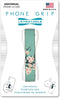 LOVEHANDLE Universal Phone Grip - Cherry Blossom Design Elastic Strap with White Base for Most Smartphones,